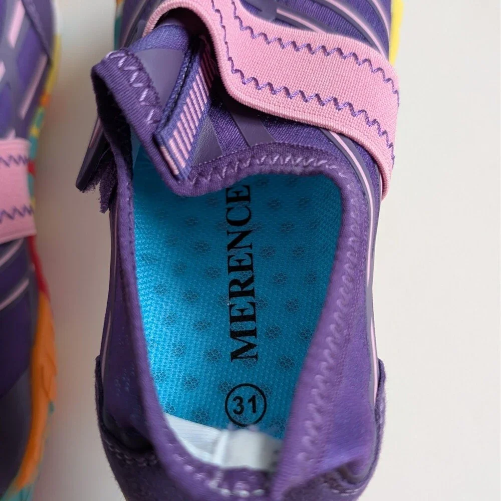 NEW Big Kids Boys/Girls Water Shoes Sports Aqua Athletic Sneakers sz 1 (31 EU) - Picture 7 of 9